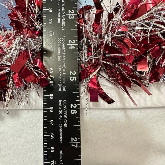 Ugly Christmas Sweater Winnie the Pooh LIGHTS UP Tinsel Xmas Party Winner Large - Picture 5 of 5